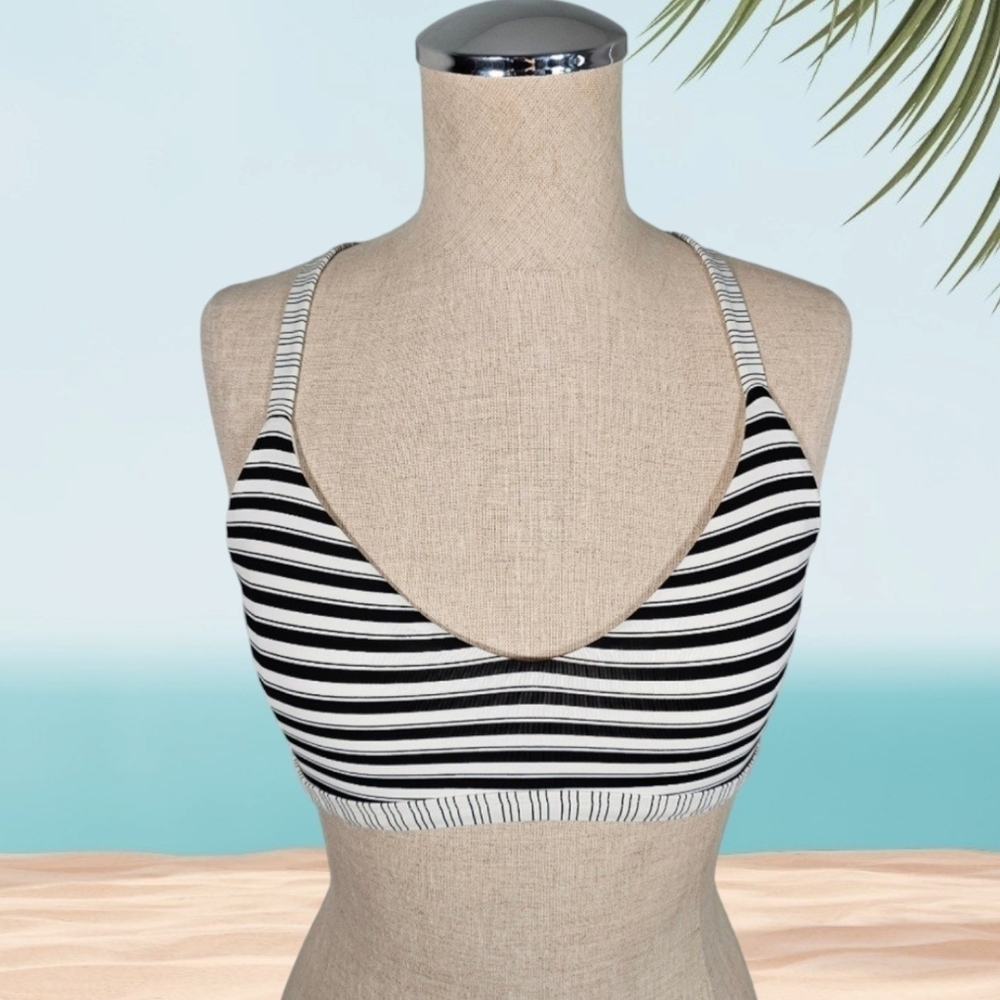 Skye Bikini Top Stripe Pull Over Size Small
